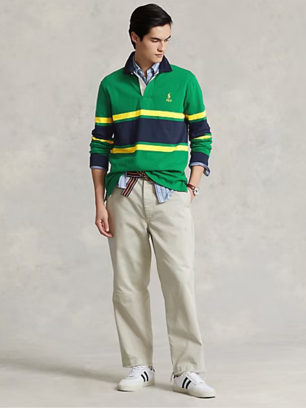 Polo Ralph Lauren Classic Fit Corduroy-Collar Rugby Shirt